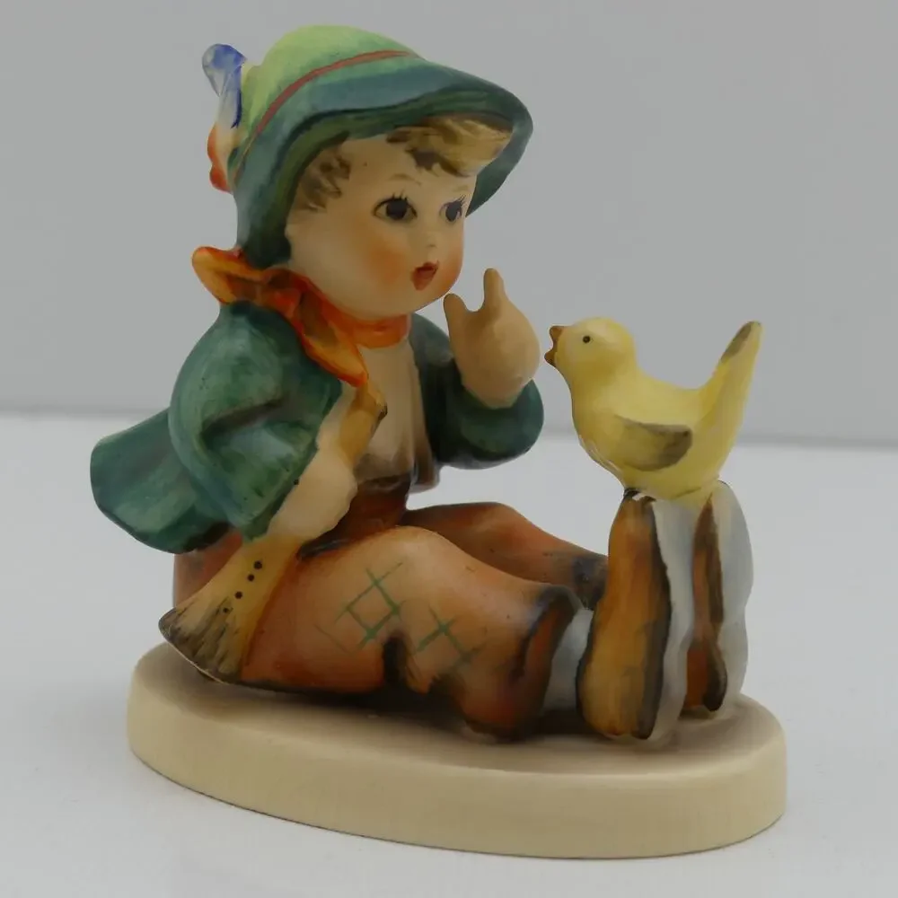 Lot of 3 Goebel Hummel Figurines Children Birds Chickens W. Germany Vintage